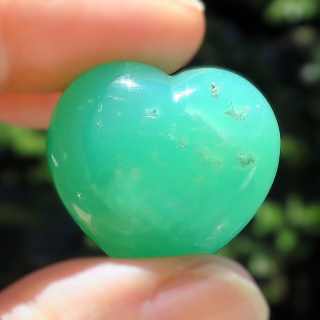 クリソプレーズ（オーストラリア翡翠）ハート | iichi 日々の