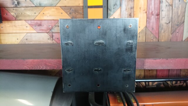 無塗装でアイアンな極太鉄脚♪ 50×150×650mm 己型 4脚ver. ダイニング