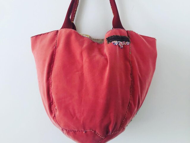 Bag 手縫いのバッグ 布製 スローファッション ハンドメイド 2024