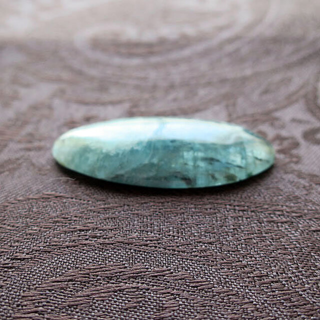 深海の青 アクアマリン×ルース ロシア産 ハンドメイド素材｜ブルー
