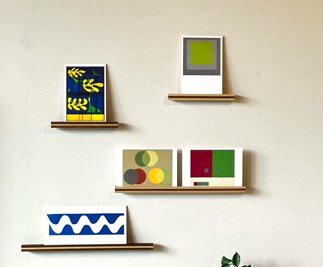 カードスタンド＜L＞【壁付タイプ】天然木バイカラー | iichi 日々の