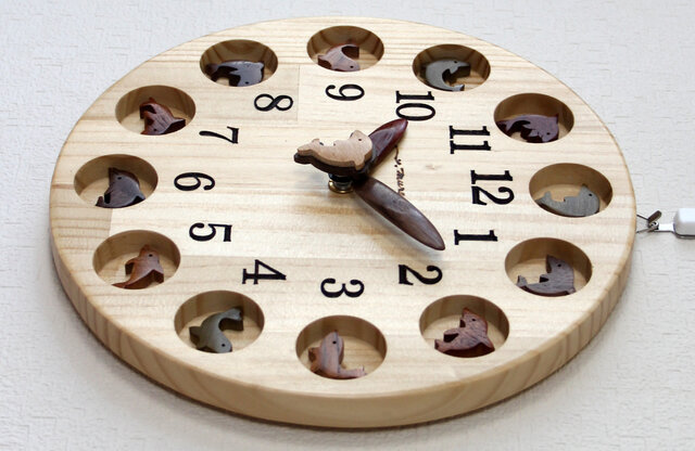 幸運と癒しのイルカ時計 25cm丸 | iichi 日々の暮らしを心地よくする