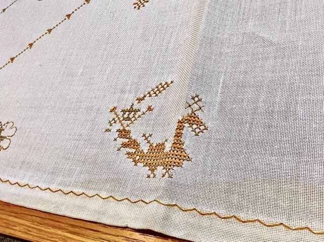 テーブルクロス　刺繍　レース　ヴィンテージ　総手作り　ハンドメイド Amazon｜テーブルクロス手作りシンプルジャカードテーブルクロス