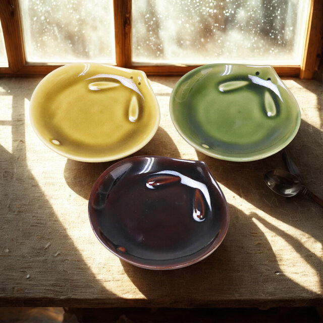 うさぎ 取り小皿 3色組【瀬戸焼】