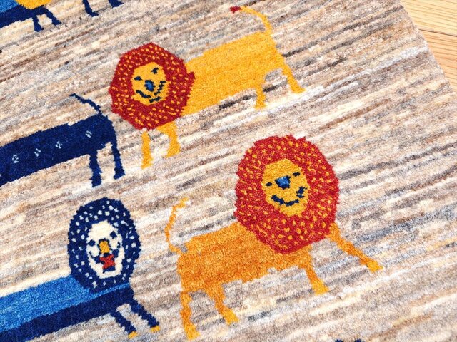 ペルシャ　パルヴィーズ　カシュクリ　玄関　98×63　ベージュ　ザクロの木　実 ペルシャ パルヴィーズ カシュクリ 玄関 98×63 ベージュ ザクロ