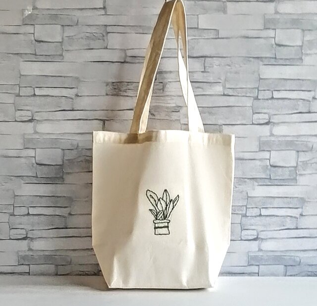 楽天市場】トートバッグ 刺繍 エコバッグ【8 begin bag エイト