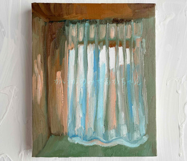 油彩　白いキャンバスのある部屋 油彩 白いキャンバスのある部屋 油彩 白いキャンバスのある部屋