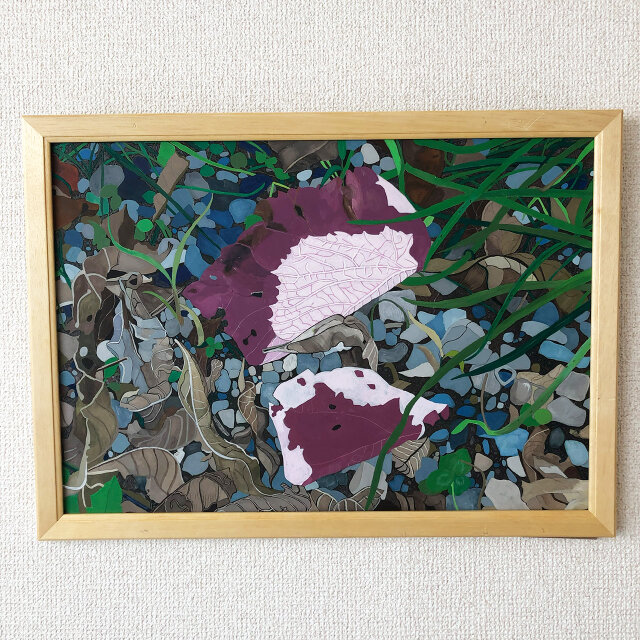 イラスト「枯れた花びら」原画