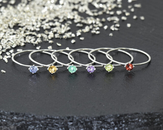 SV キュービックジルコニア リング シルバー CD069CIBS | iichi 日々の