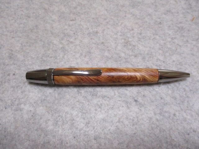 肥松（赤松)ジン 金襴杢 幻の「なめら松」 蜜蝋ワックス仕上げ 回転式