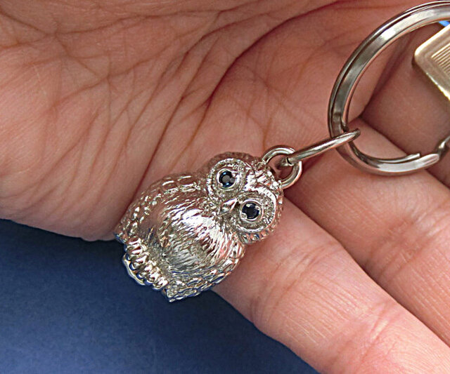ふくろうのキーホルダー　ハンドメイド ふくろうのキーホルダー ハンドメイド - メルカリ