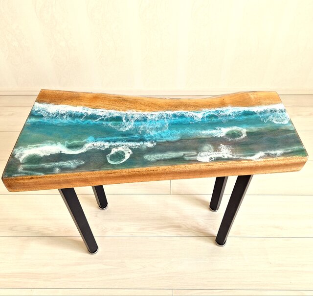 サイドテーブル レジン 桑 海岸 波 | iichi 日々の暮らしを