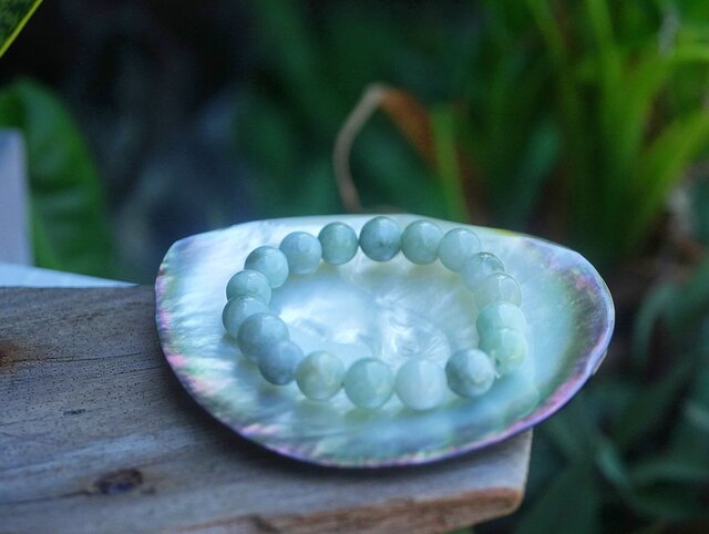 大粒☆ミャンマー産☆本翡翠☆ブレスレット1618 | iichi 日々の暮らし