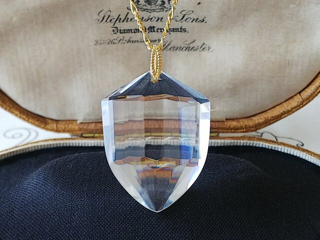 アンティーク アールデコ・Shield／Crystal-Glass（35×25