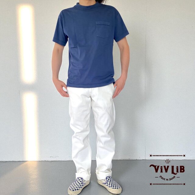チノフィットセルビッチデニムパンツ〈定番ライン〉/ホワイトデニム