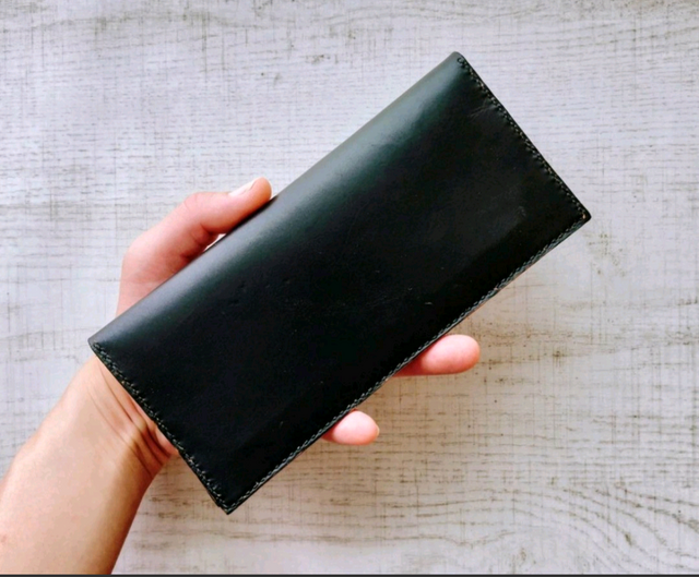 イタリアンレザー】BASICなスマート長財布（二つ折り/メンズ