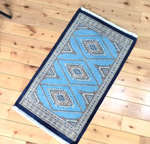 iichi限定目玉品】パキスタン絨毯 ハイクオリティ 79x45cm 玄関