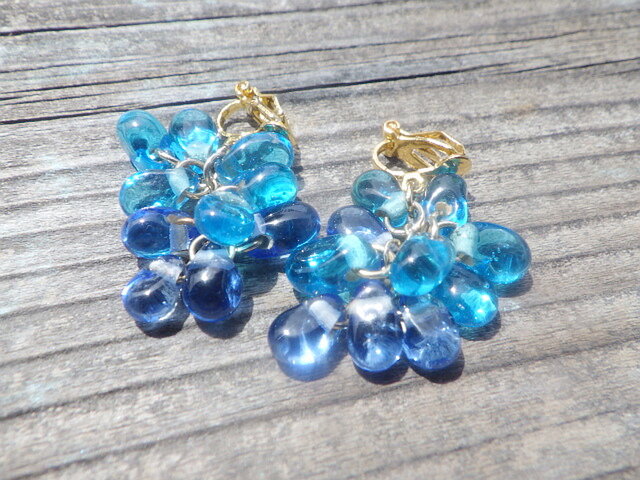 blue lace agate statement necklace ブルーレースアゲートの