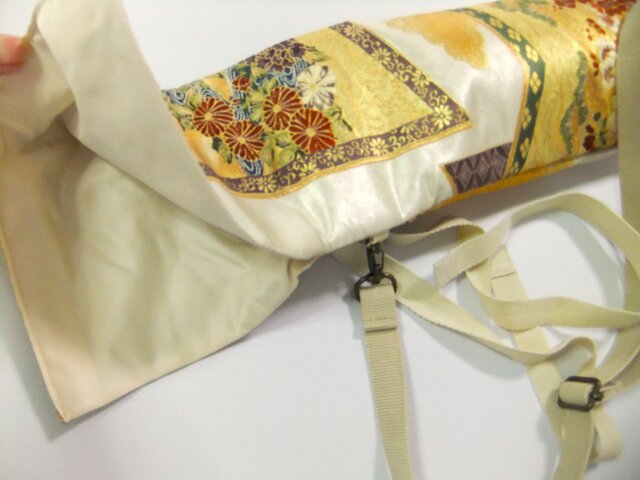 56cm【ba-042】和柄・和太鼓等・ショルダーストラップ付バチ袋 f300bda030bcd4cb779141ea16d959