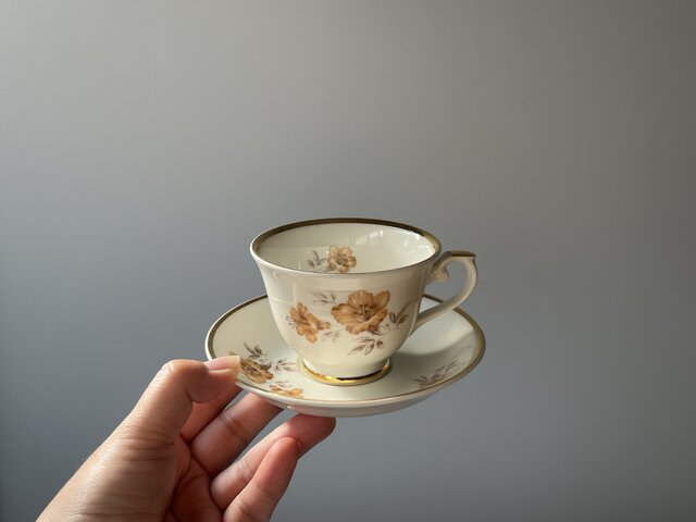 骨董品（ラーマヤーナ）アンティーク ARABIA】Arabia Myrna(マーナ/ムゥルナ）ヴィンテージ コーヒーカップ