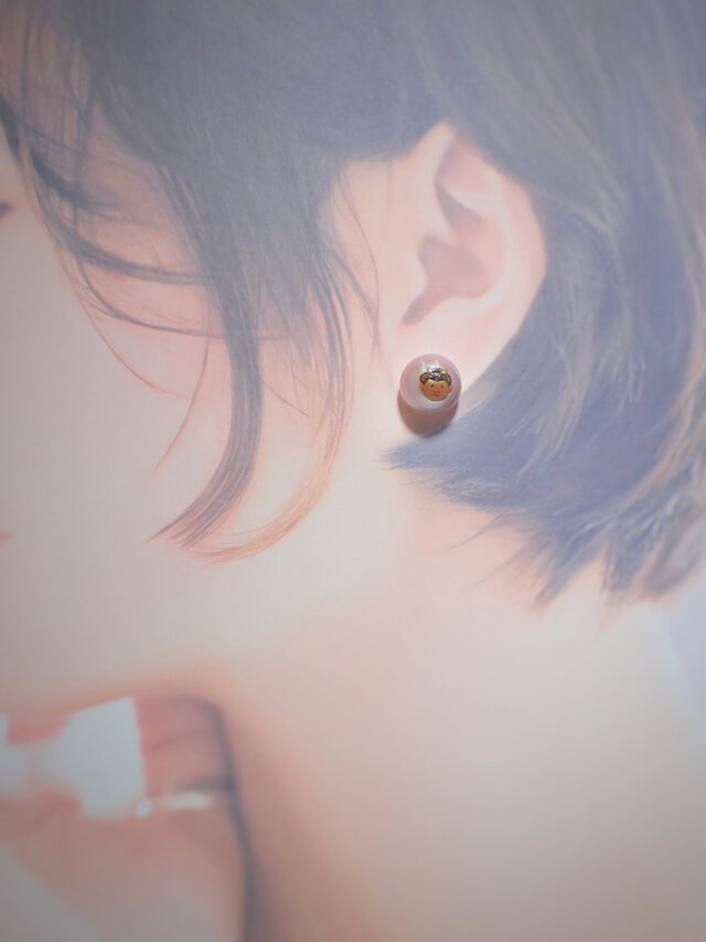 蒔絵ピアス ”鬼が笑う” | iichi 日々の暮らしを心地よくする