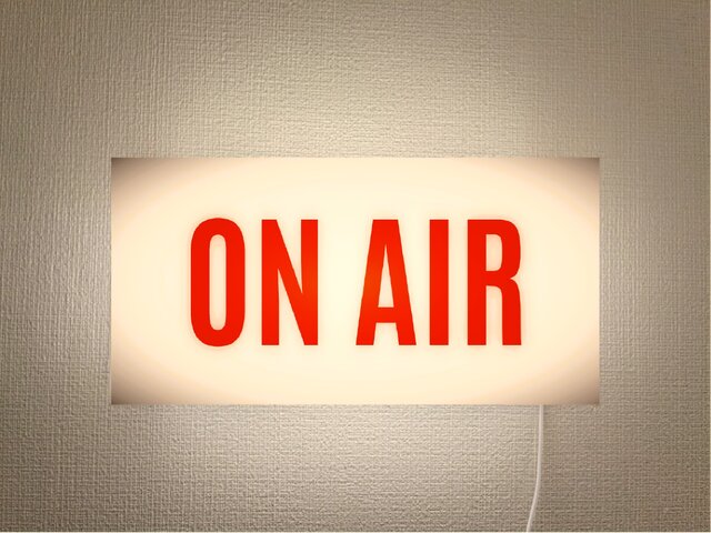 壁掛け】ON AIR オンエア スタジオ ラジオ アメリカンレトロ 映画