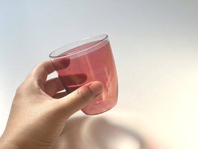 Karhula カルフライッタラ カルフラ ♡ グラス ジャル ヴィンテージ KARHULA-IITTALA】 Göran Hongell 赤い塗装のドリンクグラス