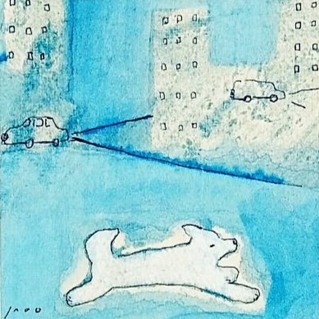油絵【白い犬と海岸】原画/真作・作者サイン入り◆額縁付属 油絵【白い犬と海岸】原画/真作・作者サイン入り◇額縁付属の通販はau