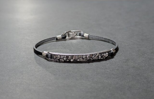 玉鋼の煌めきブレスレット（メンズ） | iichi 日々の暮らしを