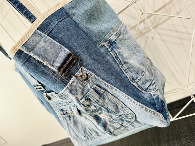 特大☆収納14ヶ所☆マザーズバッグ トートバッグ カバン デニム