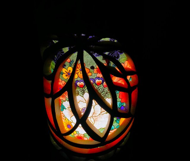 ◇両面彫◇竹灯り・竹あかり・竹灯籠 ～～ 癒しの灯り 華衣ライン☆鞠