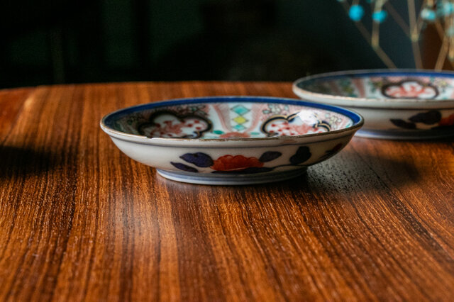 古伊万里 染錦 雲龍花鳥文 豆皿 明治時代 E215B | iichi 日々の暮らし