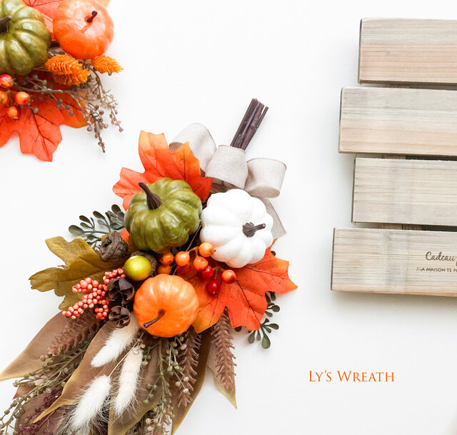 収穫のハロウィンスワッグ | iichi 日々の暮らしを心地よくする