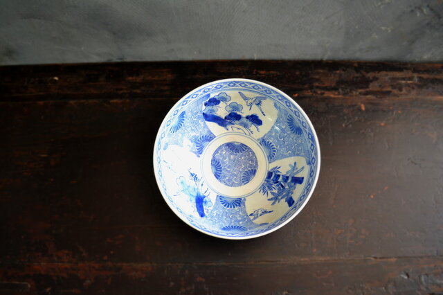 染付印判手彩色八寸鉢 煮物鉢 果物鉢 | iichi 日々の暮らしを心地よく