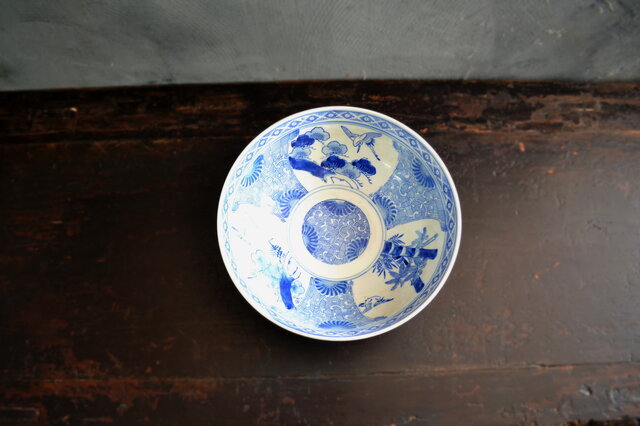 染付印判手彩色八寸鉢 煮物鉢 果物鉢 | iichi 日々の暮らしを心地よく