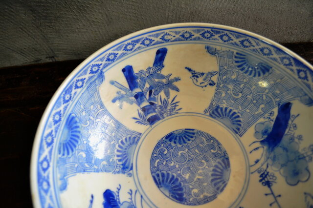 染付印判手彩色八寸鉢 煮物鉢 果物鉢 | iichi 日々の暮らしを心地よく