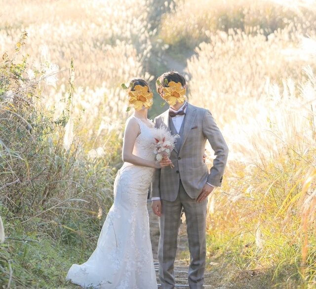 ウェディングドレス マーメイド レース 前撮り 結婚式 フォトウェディング 実例写真！ウェディングドレス マーメイドライン 贅沢な総レース