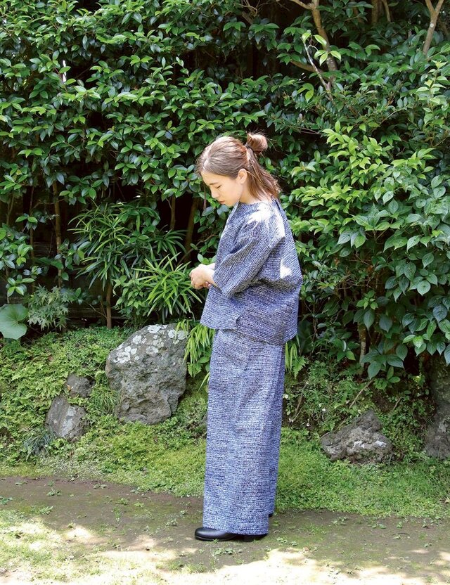 浴衣生地リラックスワイドパンツ | iichi 日々の暮らしを心地よくする