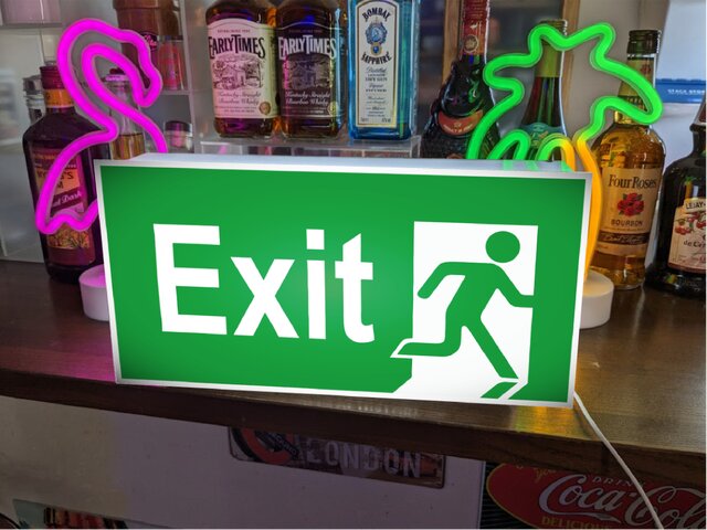 EXIT US看板　出口灯 EXIT US看板出口灯