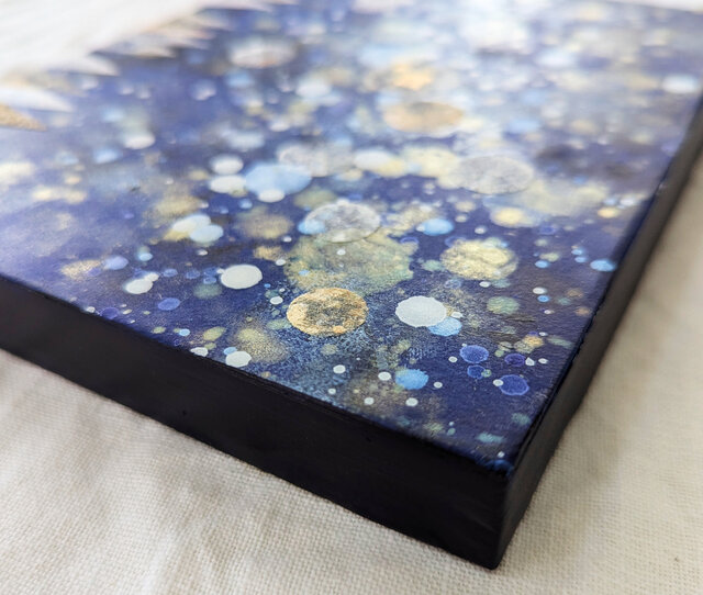 星と森F0号 アクリル原画 | iichi 日々の暮らしを心地よくする