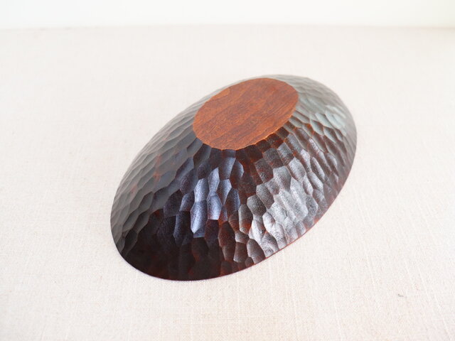 拭き漆】チェリーのオーバル深皿 | iichi 日々の暮らしを心地よくする