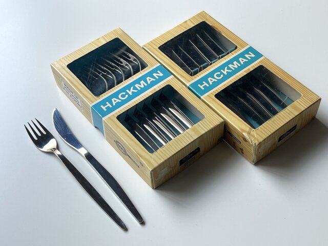 未使用 HACKMAN ハックマン フォーク 箱入6本 長さ20cm 未使用 HACKMAN