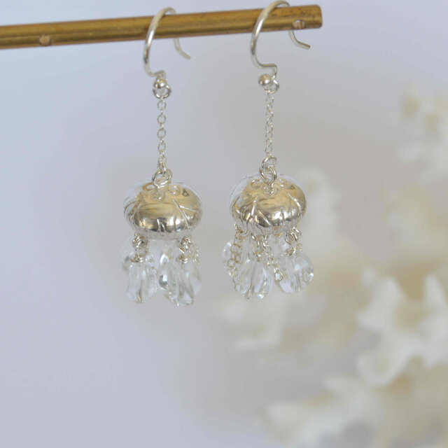 ミズクラゲのピアス・SV<リニューアル>