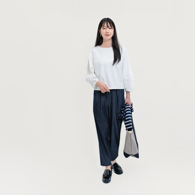 岡山デニム 色落ちしない濃紺 テーパードパンツ ○IRIS-TP○ | iichi
