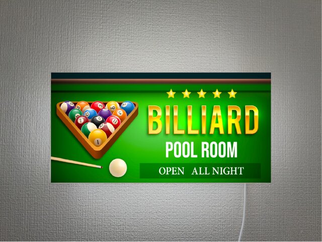 オーダー無料】ビリヤード プールルーム プールバー ゲームセンター