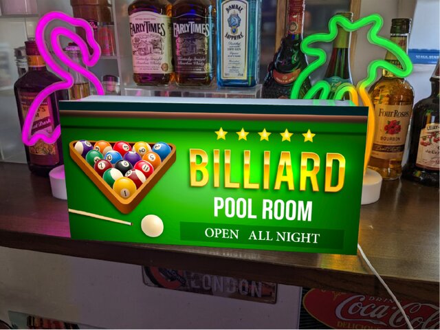 オーダー無料】ビリヤード プールルーム プールバー ゲームセンター