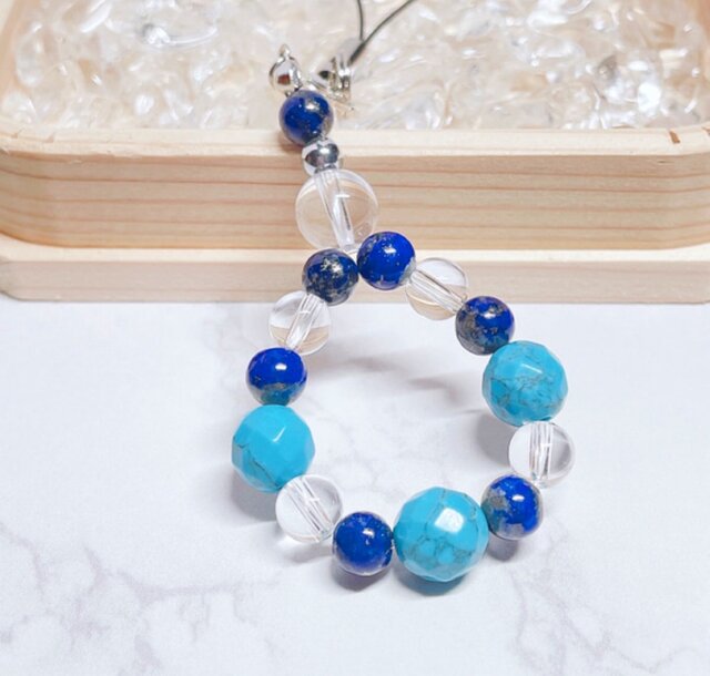 新しい事に挑戦する勇気を与える ラピスラズリ ハウライトターコイズ