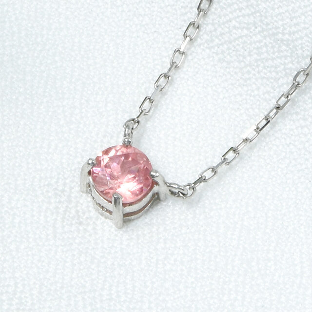 プラチナ ロードクロサイト スイートホーム産 ペンダント ネックレス