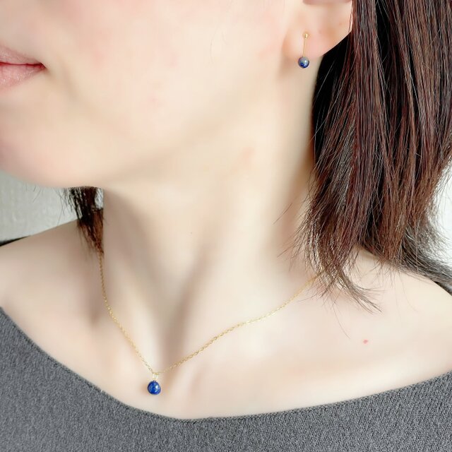 ちびさま専用◎手作りガラスのピアスとネックレス 16点おまとめ ホタル石入り さざ波 ガラス 同色3点セット(ジュエリーBOX
