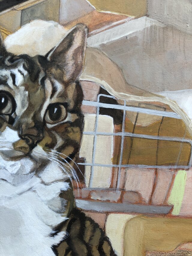 グリコ 」猫イラスト（原画） | iichi 日々の暮らしを心地よく